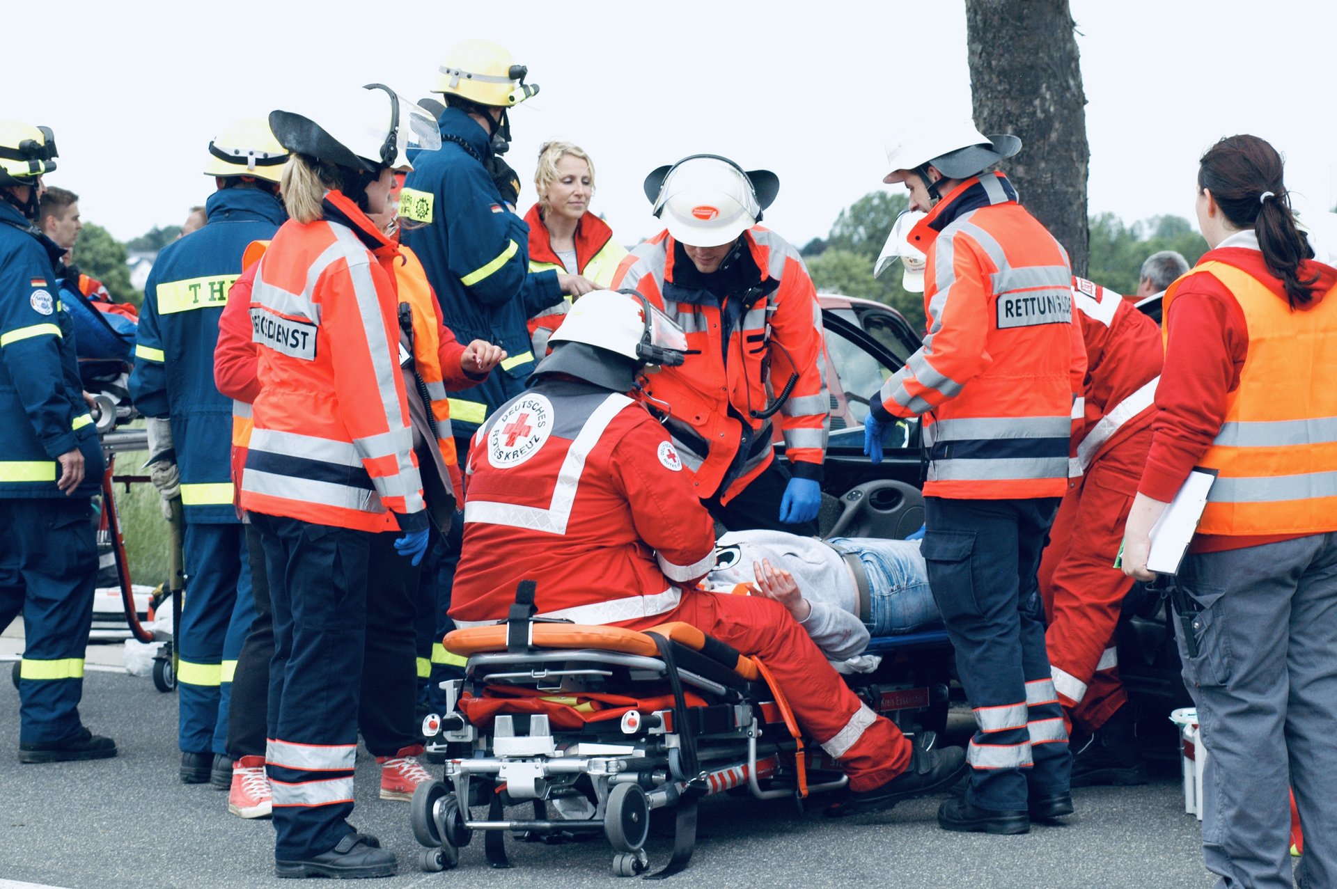 Übung für Massenanfall von Verletzten